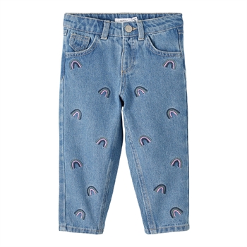 Name It Mom fit jeans med regnbuer