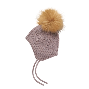 Name It - Nbfwrilla Wool Knit Hat - Purple Dove 