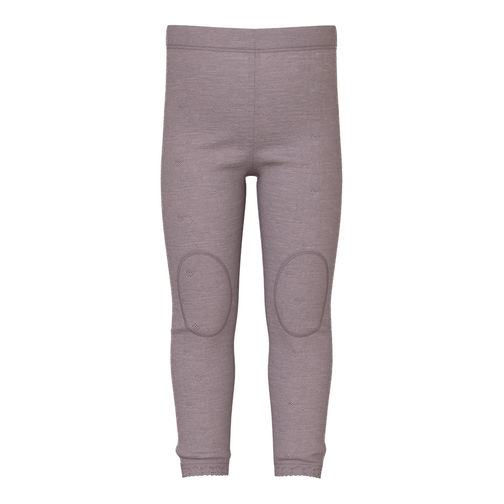 Name It - Nmfwang Wool Neddle Legging Solid Noos - Purple Dove