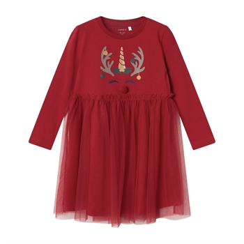 Name It - Nmfrjul Ls Dress - Jester Red