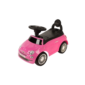 BabyTrold Fiat 500 Gåbil, Pink