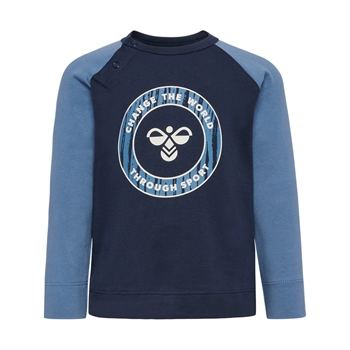 hummel - hmlBOBBY T-SHIRT L/S - BLUE NIGHTS