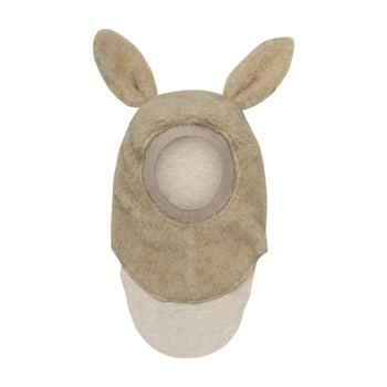 HUTTEliHUT - Balaclava Ears Wool Teddy - Cement