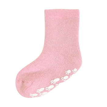 Joha Uld Sokker med anti-slip, Rosa