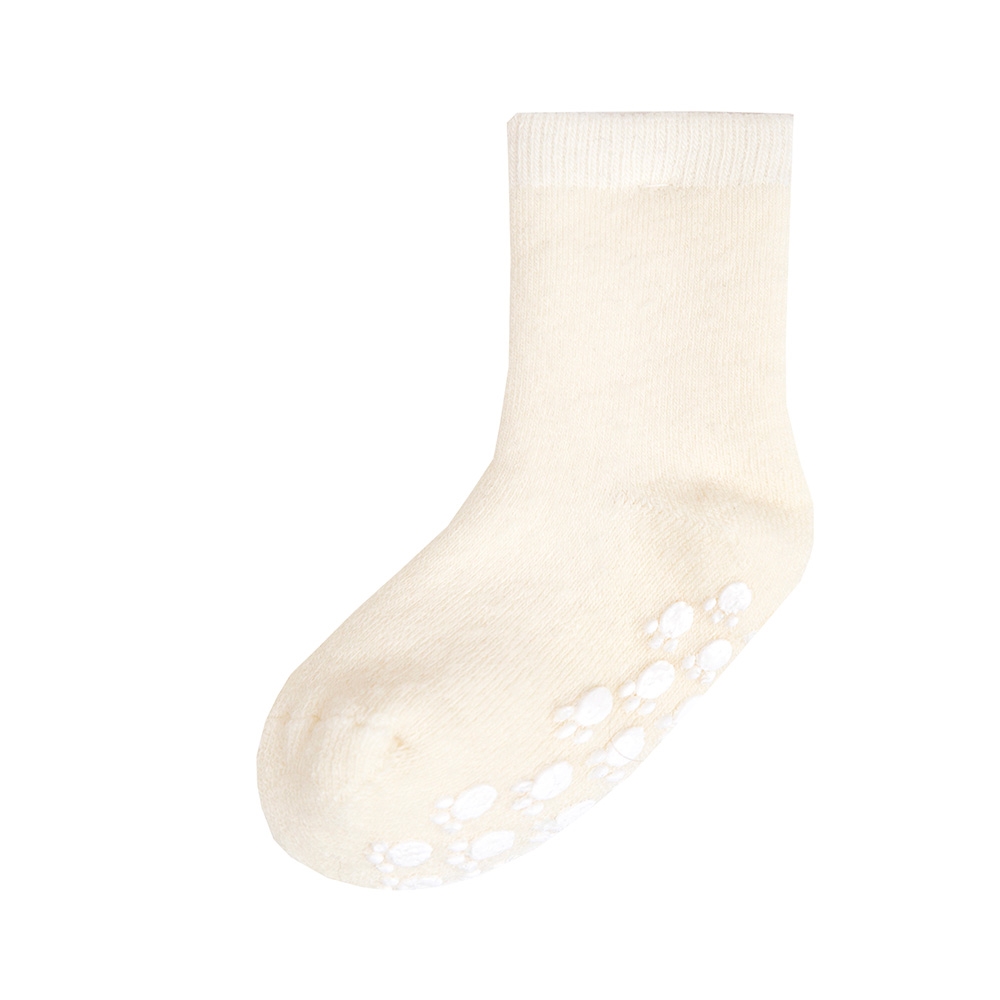 Joha Uld Sokker med anti-slip, Off White