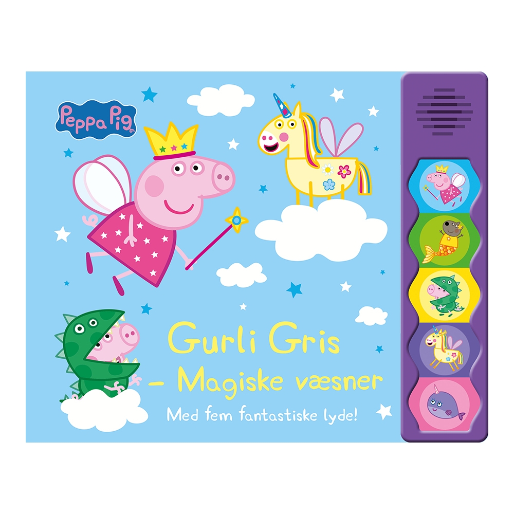 Peppa Pig - Gurli Gris - Magiske væsner (lydbog med 5 fantastiske lyde)