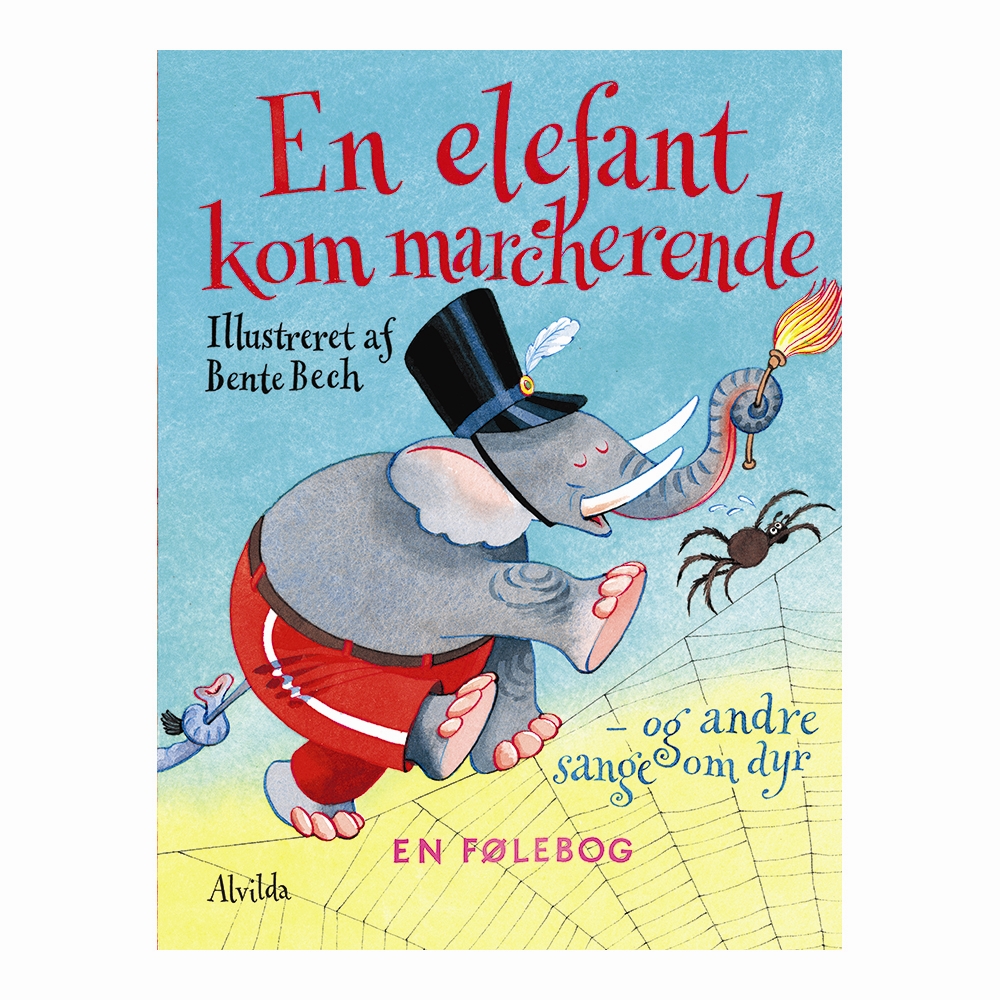 En elefant kom marcherende